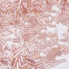 12mm Glass Bugle Beads - Almond 20grams