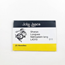 John James Sharps Beading Needle Size 11 Shorts L4310 (25 per pack)
