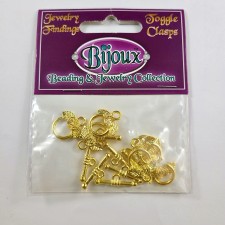 Bijoux Toggle Clasps Golden 7 sets Roses