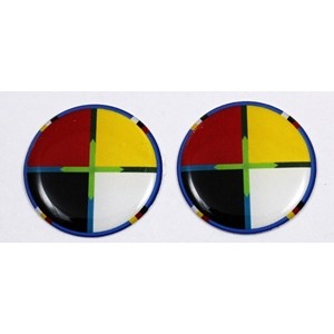 1" Epoxy Cab - Color Wheel (Pair)