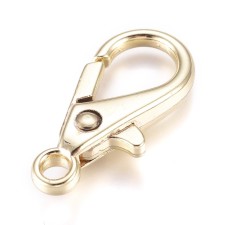 29mm Alloy Lobster Claw Clasps Snap Hooks 4pcs Gold