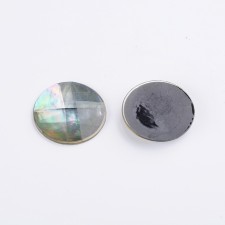 30mm Abalone Shell/Paua Shell Round Cabochon Faceted 1pc