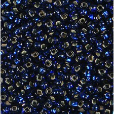Preciosa Czech Seed Beads Silverlined 10/0 - Montana Blue - (25g Bag)