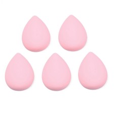 10pcs Matte Teardrop Opaque Acrylic Cabochons Pink, 17.5x12.5x4mm