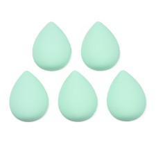 10pcs Matte Teardrop Opaque Acrylic Cabochons Aquamarine, 17.5x12.5x4mm