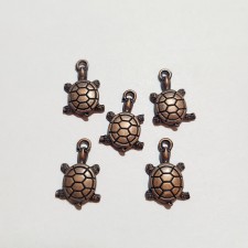 Turtle Charms, Bronze, Metal Alloy 20x11mm 5pcs