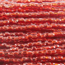 3 CUT SILVERLINED 12/0 - LT RED (Full Hank)