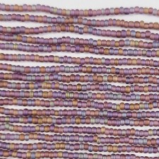 Preciosa Czech Seed Beads Matte 11/0 - Transparent AB Amethyst (Full Hank)