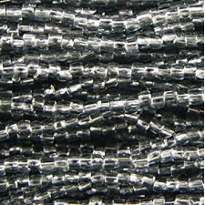 3 CUT SILVERLINED 12/0 - GREY (Full Hank)