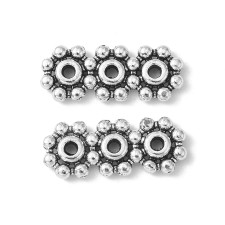 3 Hole Spacer Bars, Tibetan Style Alloy, 15x6mm, Lead, Nickel, & Cadmium Free 20pcs