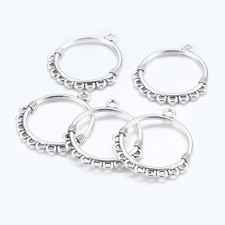 Hoop Chandelier Jewelry Finding Components 30mm Cadmium and Lead-Free 4 Pack