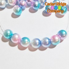 Pearl beads strung