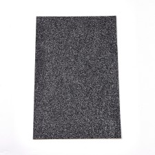 Self Adhesive Glitter Vinyl Pleather/Faux Leather Backing Fabric Material - Black