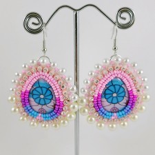 Arctic Flower Native Beaded Earrings