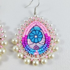 Arctic Flower Native Beaded Earrings