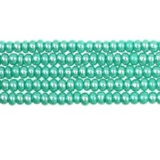 Preciosa Czech Seed Beads Opaque Lustre 11/0 - Green Turquoise  (Full Hank)