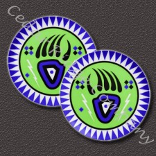 1" Epoxy Cab - Bear Paw (Pair)