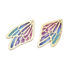 Metallic Angel Wings - Blue Violet - 5pcs