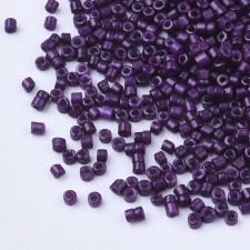 Glass Barrel Seed Beads - Purple 10g bag