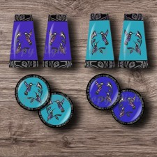 Blue Hummingbird Trap and Round Set