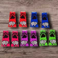 Bears with Paws Trapezoid Epoxy Cabochon Beading 10pcs Cab Set Focal Center