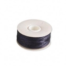 Thread, Nymo®, Nylon, Black, size D. 64yd Spool