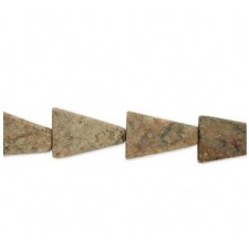 Natural Pink Feldspar Stone Beads 12x9mm-13x10mm Trapezoid Beads (16" Strand)