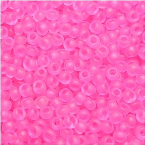Matte Transparent 10/0 - Neon Pink (5" Vial 23g)