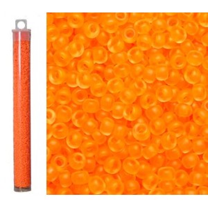 Matte Transparent 10/0 - Neon Orange   (5" Vial 23g)