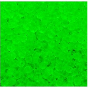 Matte Transparent 10/0 - Neon Green  (5" Vial 23g)