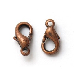 Lobster Claw Clasps 10mm - Bronze x10