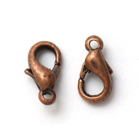 10pc Lobster Claw Clasps 10mm - Bronze