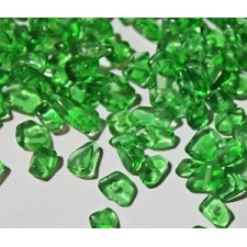 Glass Chip Beads - Green (8gram Vial)