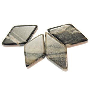 Picasso Marble Natural 31x17mm flat Diamond Shape (Pack of 4)