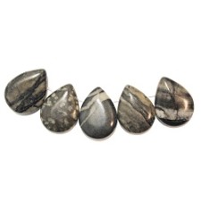 Picasso Marble Natural  25x18mm Teardrop  (Pack of 5)