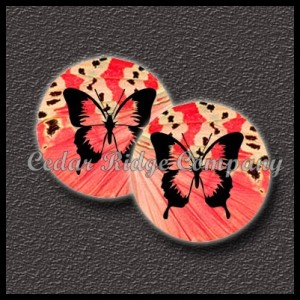1" Epoxy Cab - Butterfly Wing (Pair)