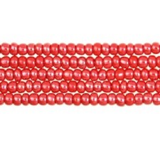 Preciosa Czech Seed Beads Opaque Lustre 11/0 - Light Red (Full Hank)