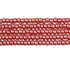 Preciosa Czech Seed Beads Opaque Lustre 11/0 -  Red (Full Hank)