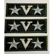 Iron On Military Patches, pack of 3
