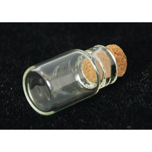 10pcs Mini Glass Storage Bottles with Cork 18mm x 10mm