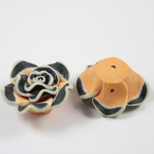 Handmade Fimo Flower Large Bead Focal Flatback - 30-32mm x 13mm