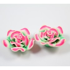 Handmade Fimo Flower Large Bead Focal Flatback - 30-32mm x 13mm