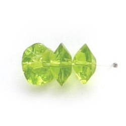 4x8mm Glass Disc Beads - Chartreuse