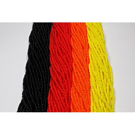 Preciosa Czech - Opaque 11/0 Seed Bead Set 4 Hanks Fire Colors