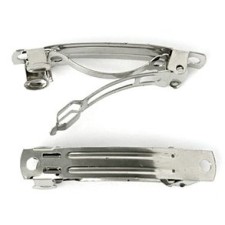 78mm Hair Clips Barrette Nickel Plated, Lead Free 10pcs