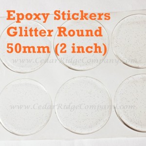 Clear Epoxy 2" Round Dome Stickers