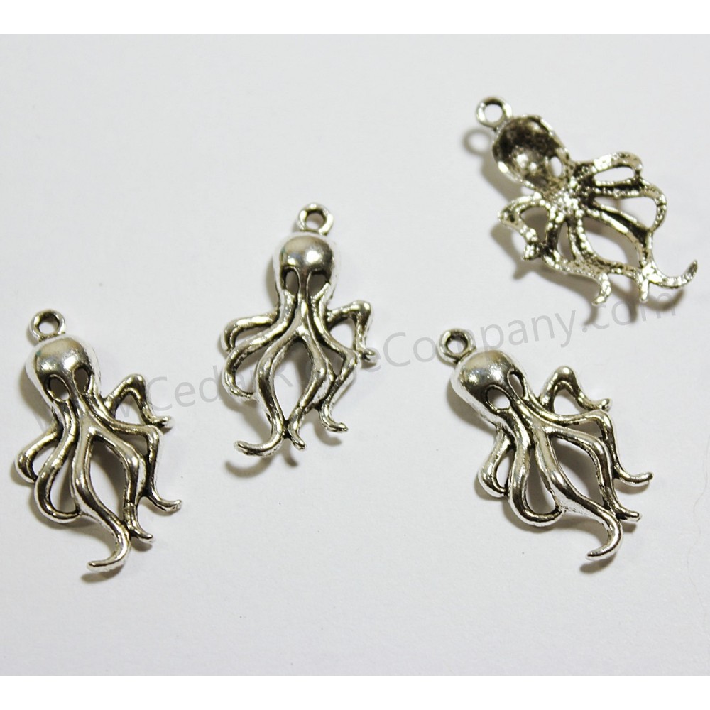 Tibetan Silver Metal Charms 100-Count