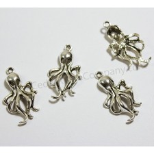 6pc Octopus Charms 32x17mm
