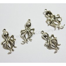 6pc Octopus Charms 32x17mm