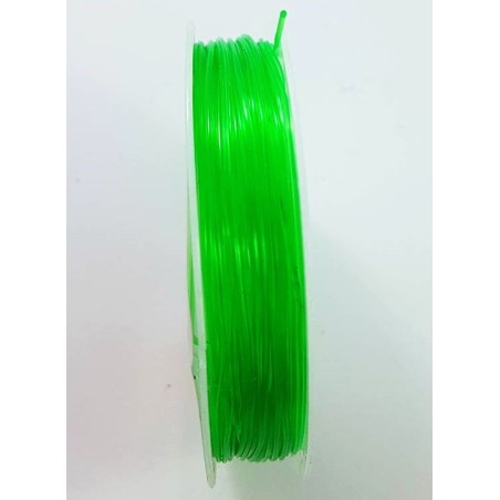 Transparent Stretchy Beading Cord 0.8mm - Neon Green